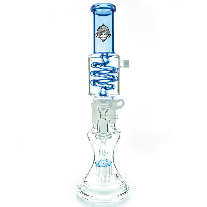 14" AFM Glass Tree Perc Glass Freezable Coil Beaker Bong | AFM Smoke
