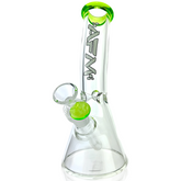 8" AFM Colored Lip Bent Neck Mini Beaker