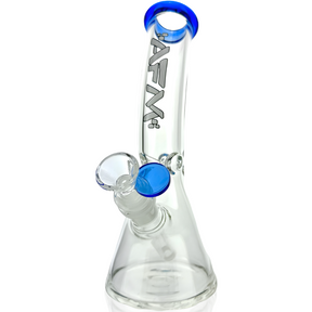 8" AFM Colored Lip Bent Neck Mini Beaker