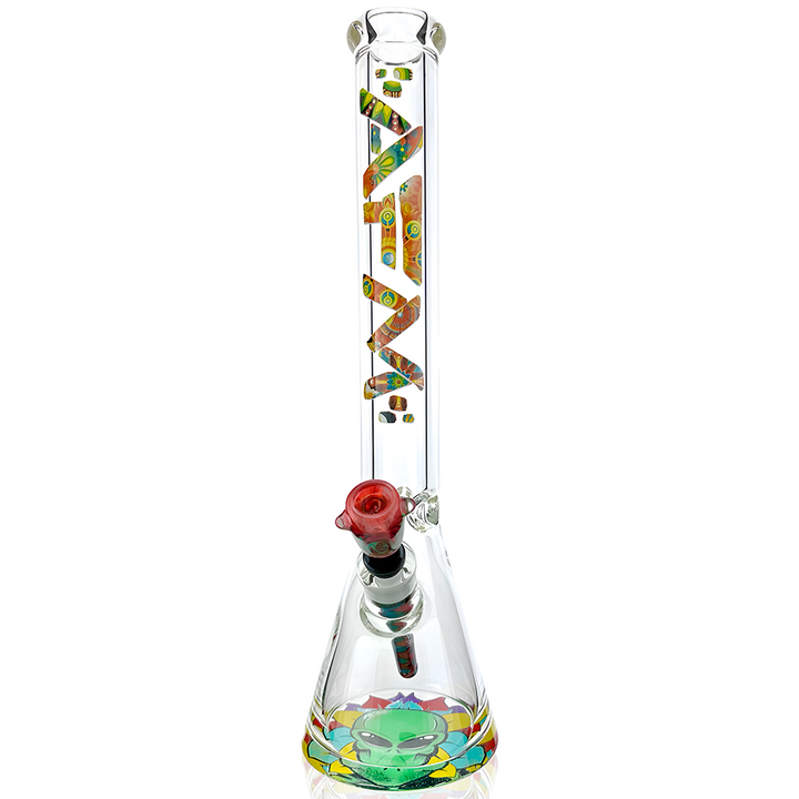 18" AFM Color Blast 9mm Beaker Bong Set