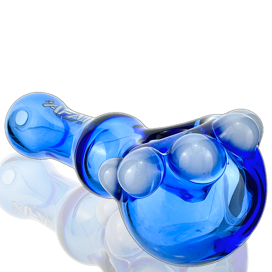 4" AFM Spikey Colored Borosilicate Glass Hand Pipe | AFM Smoke