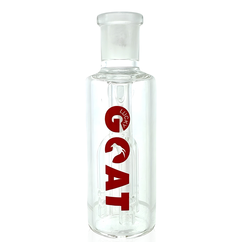 4" Lucky Goat Showerhead Clear Glass Ash-Catcher