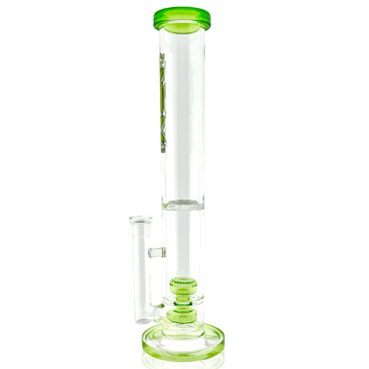 AFM 13″ Double Puck Straight Tube Bong | AFM Smoke