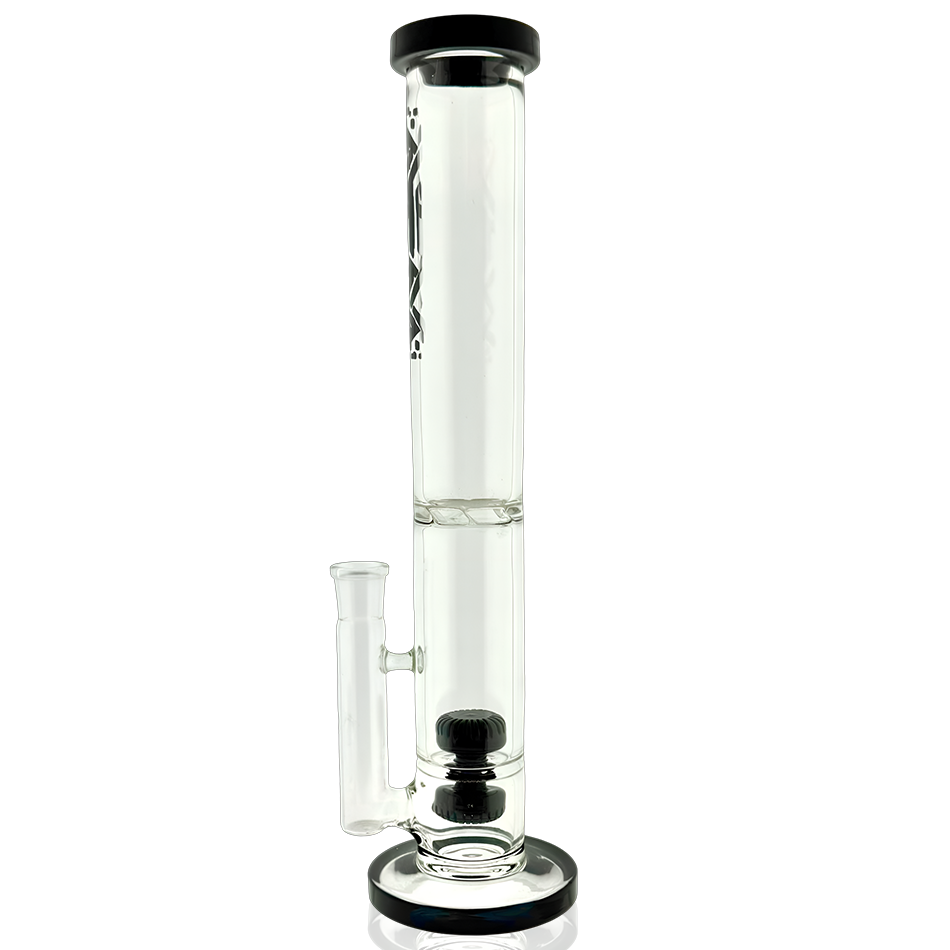 AFM 13″ Double Puck Straight Tube Bong | AFM Smoke