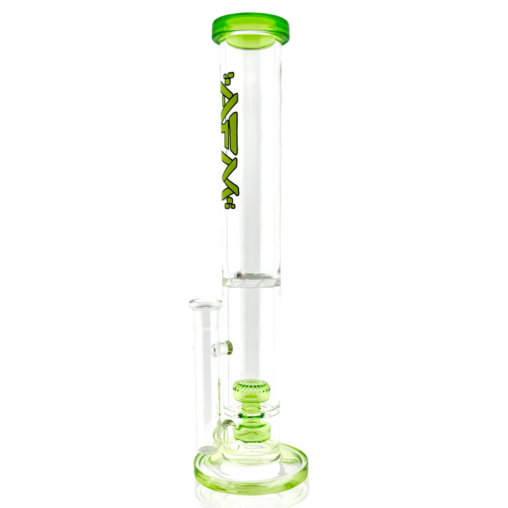 AFM 13″ Double Puck Straight Tube Bong | AFM Smoke