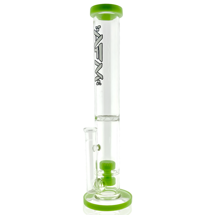 AFM 13″ Double Puck Straight Tube Bong | AFM Smoke