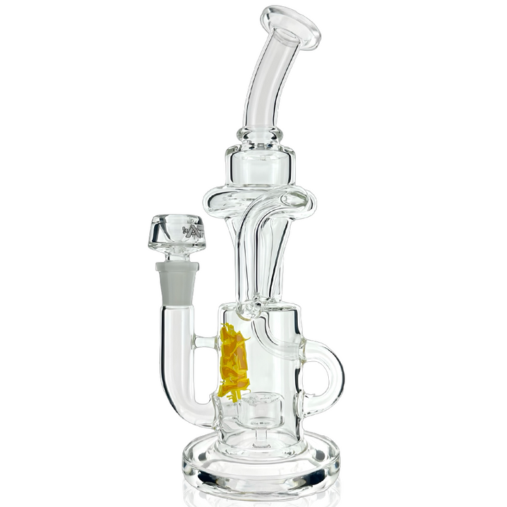 9.5" AFM Glass Palermo Double Glass Recycler Dab Rig