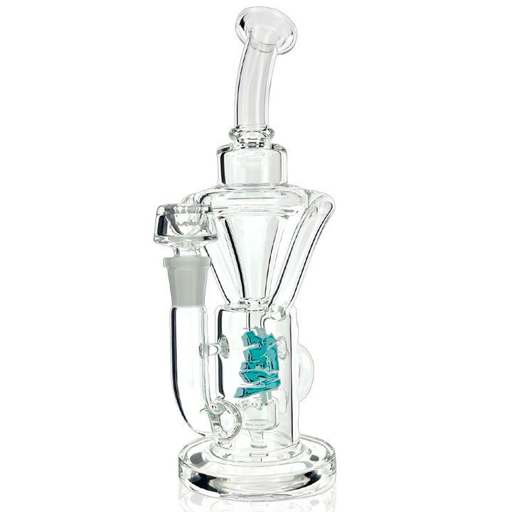 9.5" AFM Glass Palermo Double Glass Recycler Dab Rig