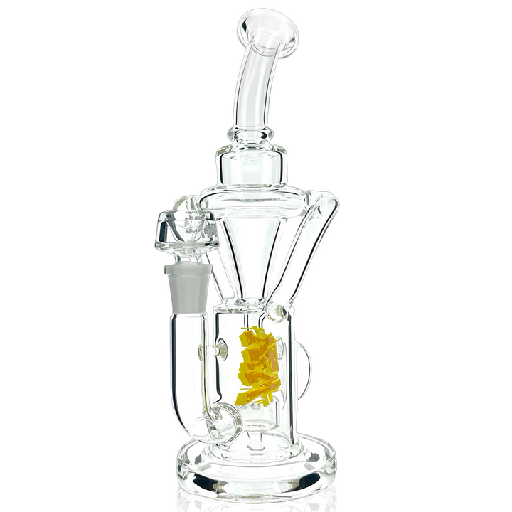 9.5" AFM Glass Palermo Double Glass Recycler Dab Rig
