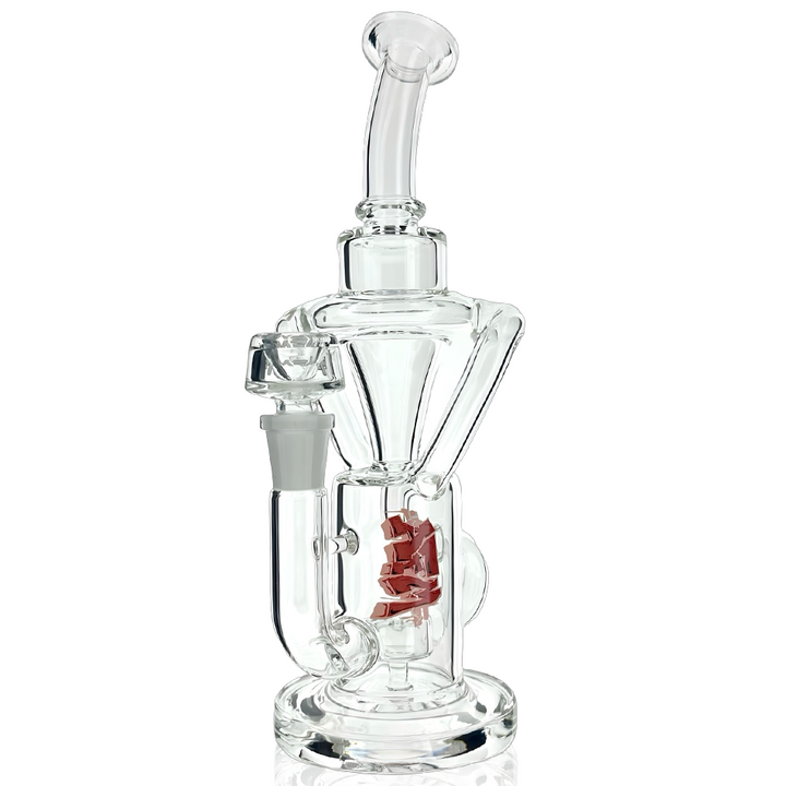 9.5" AFM Glass Palermo Double Glass Recycler Dab Rig