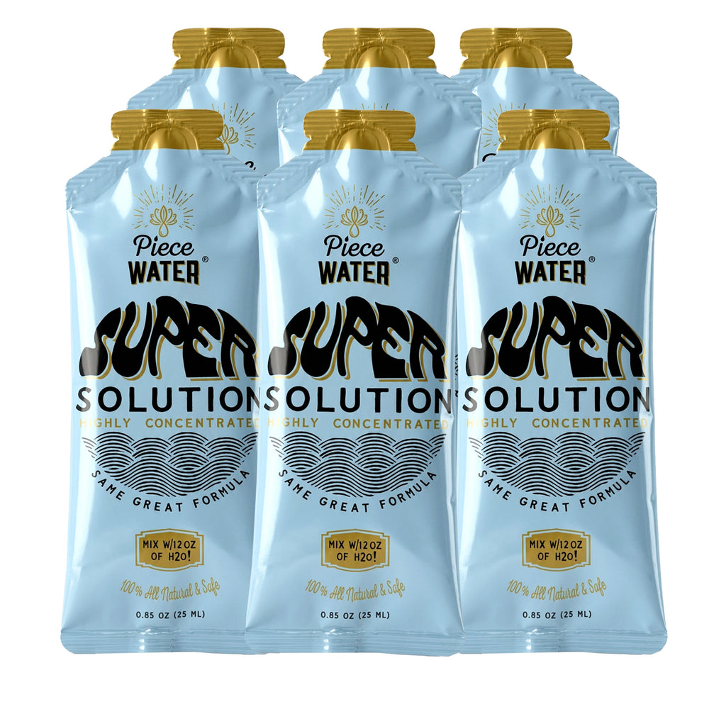 Piece Water Super Solution 6-pack of concentrated bong water packets