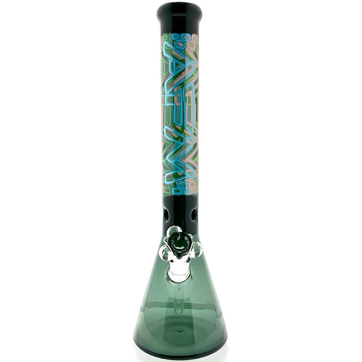 18" AFM Bright Lights Glass Beaker Bong Bundle Set