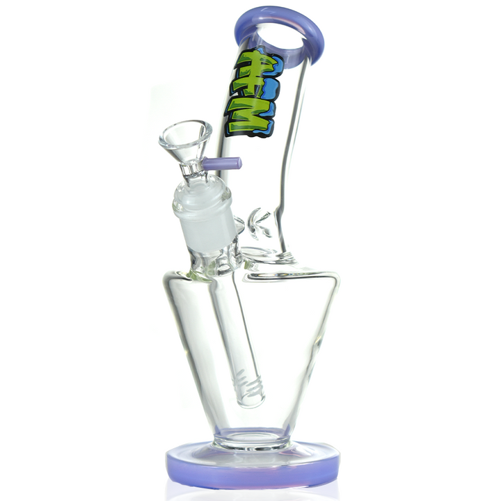 9-Inch AFM Upside Down Glass Beaker Bong Set — Borosilicate Glass Water Pipe