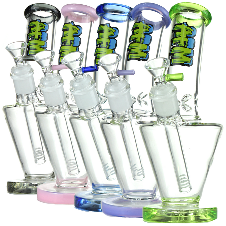 9" AFM Upside Down Glass Beaker Bong Set | AFM Smoke