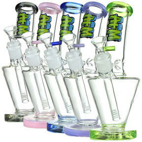 9" AFM Upside Down Glass Beaker Bong Set