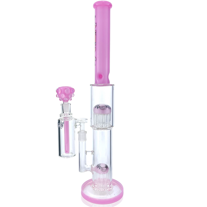 19" AFM Double Hitter Reversal Straight Tube Bong Bundle | AFM Smoke