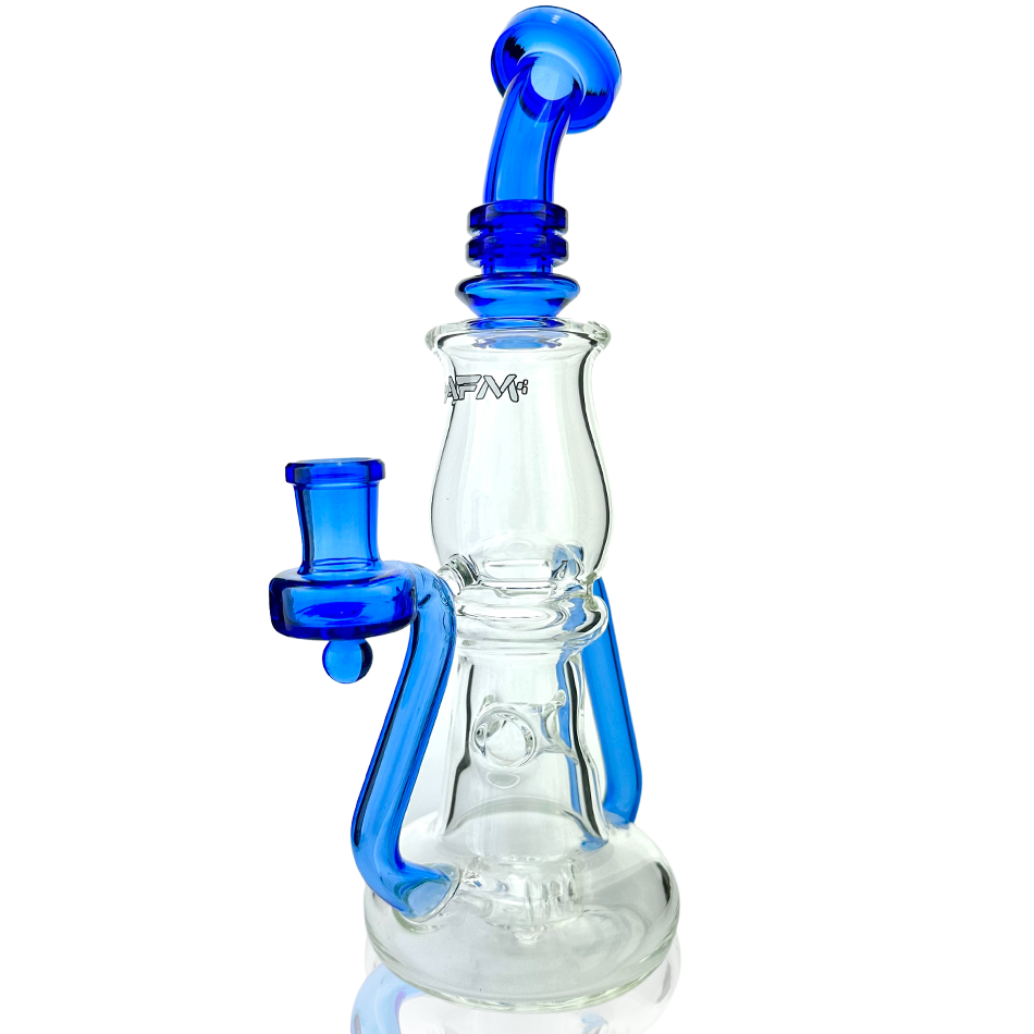 9.5" Nebula Glass Recycler Dab Rig