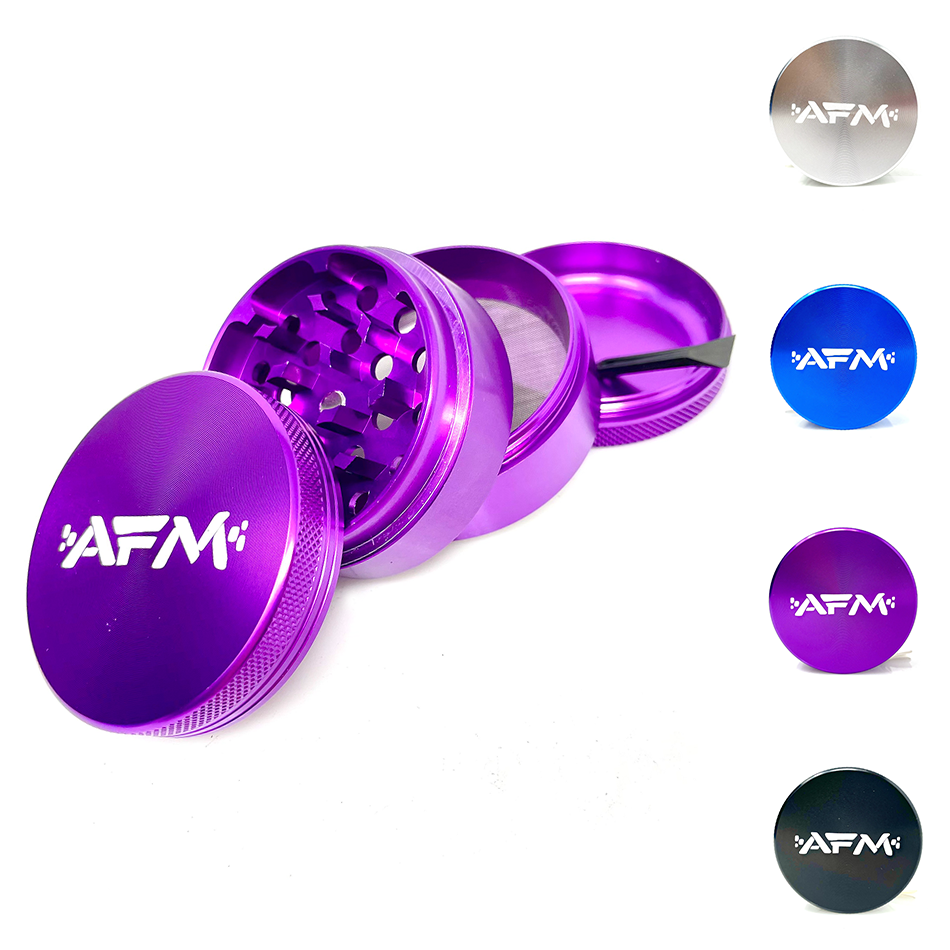 AFM 4-Piece Aluminum Herb Grinder – Premium Multi-Chamber Grinder | AFM Smoke