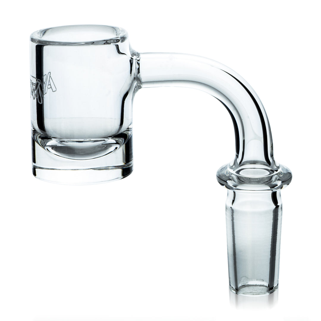 AFM Thick Bottom Round Quartz Dab Banger – 3 mm Walls, 5 mm Thick Base &amp; 25 mm Bucket Nail | AFM Smoke
