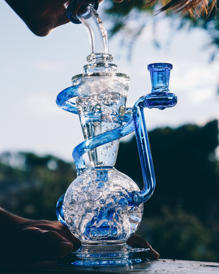 AFM 10.5″ Swirly Wiry Recycler Dab Rig