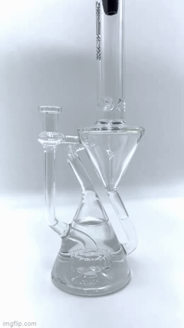 12" AFM Time Recycler Clear Glass Dab Rig