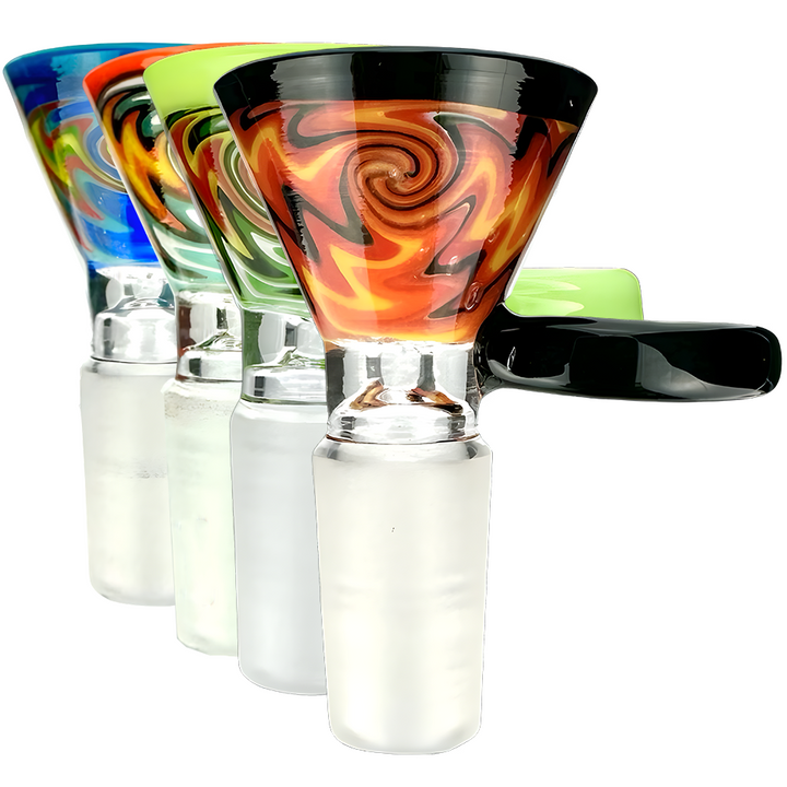 AFM Lucky Goat Rasta Vortex Glass Bowl