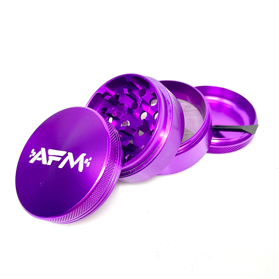 AFM 4-Piece Aluminum Herb Grinder – Premium Multi-Chamber Grinder | AFM Smoke
