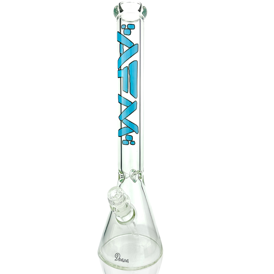 18-Inch AFM Heavy Boi Clear Glass Beaker Bong — Thick Borosilicate Water Pipe