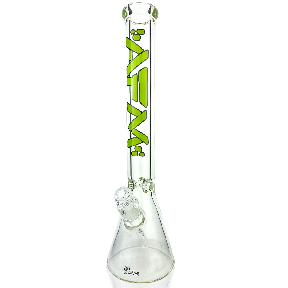 18" AFM Heavy Boi Clear Glass Beaker Bong