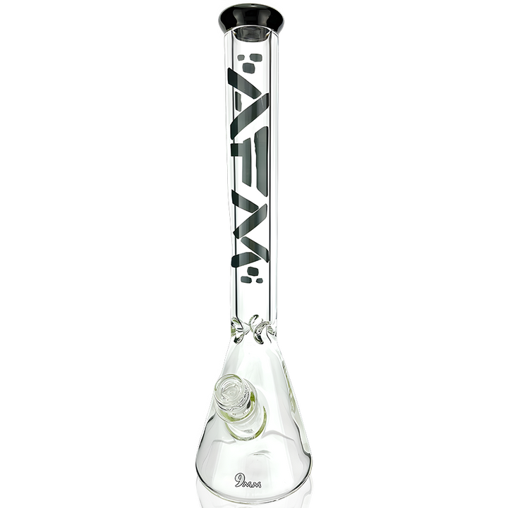18" AFM Heavy Boi Colored Lip 9mm Glass Beaker Bong | AFM Smoke