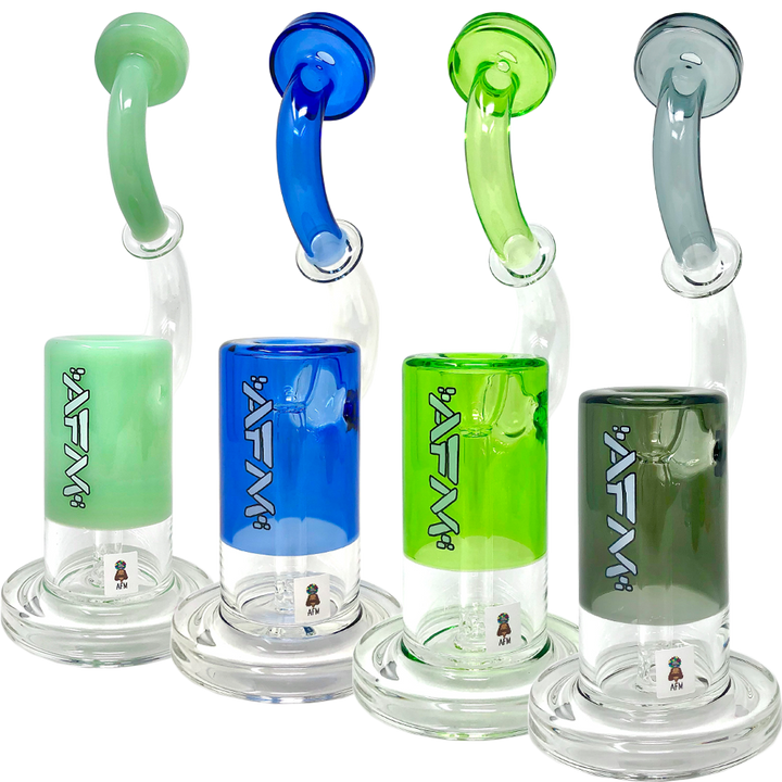 9.5" AFM Microscope Colored Borosilicate Glass Bubbler | AFM Smoke
