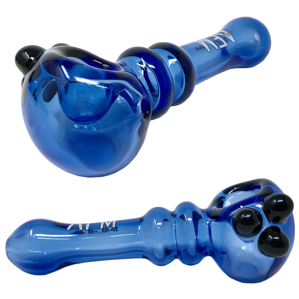 4.5" AFM Double Halo Colored Borosilicate Glass Hand Pipe | AFM Smoke
