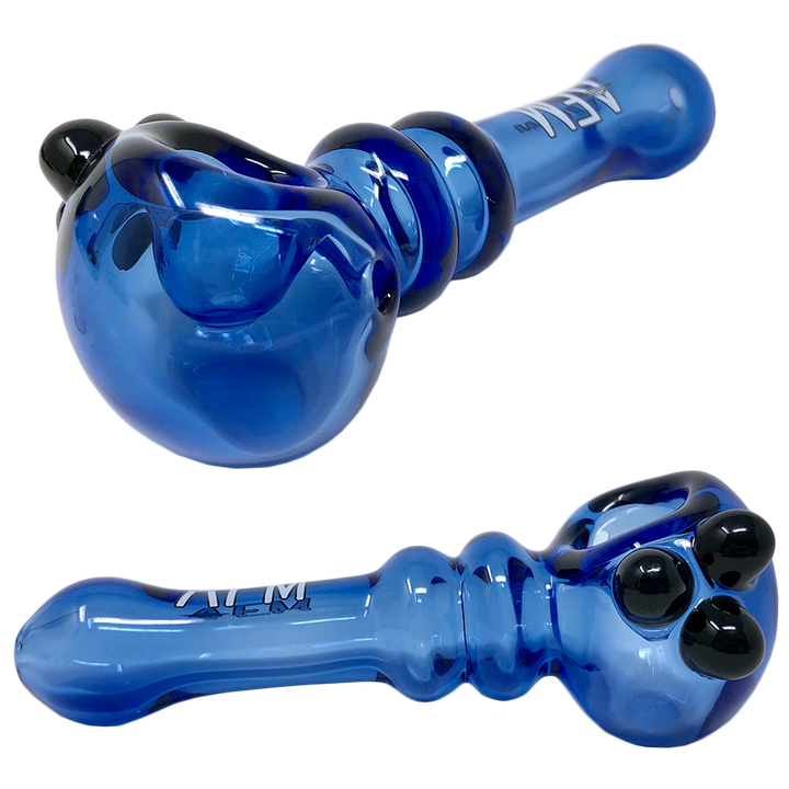 4.5" AFM Double Halo Colored Borosilicate Glass Hand Pipe | AFM Smoke