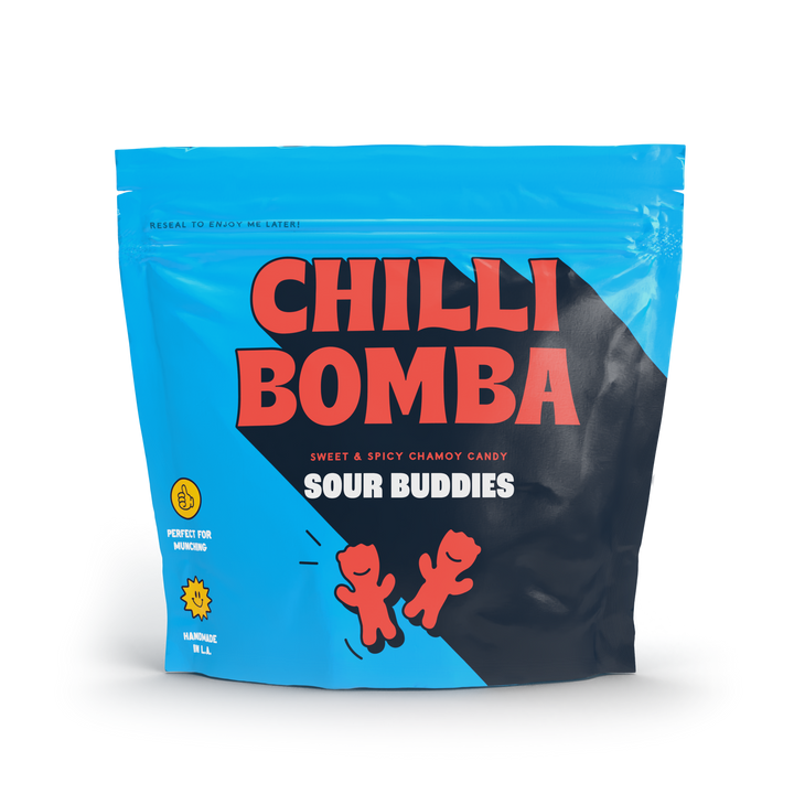 Chilli Bomba Sour Buddies Chili Chamoy Candy - 8oz | AFM Smoke