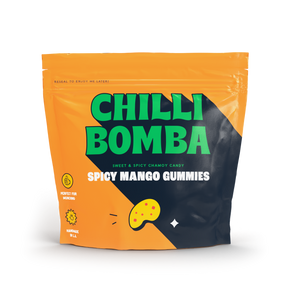 Chilli Bomba Spicy Mango Gummies Chamoy Candy - 8oz
