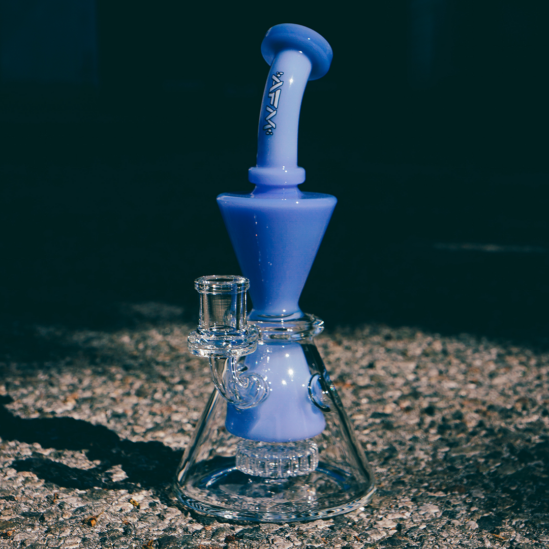 9" AFM  Swiss Cheese Glass Dab Rig | AFM Smoke