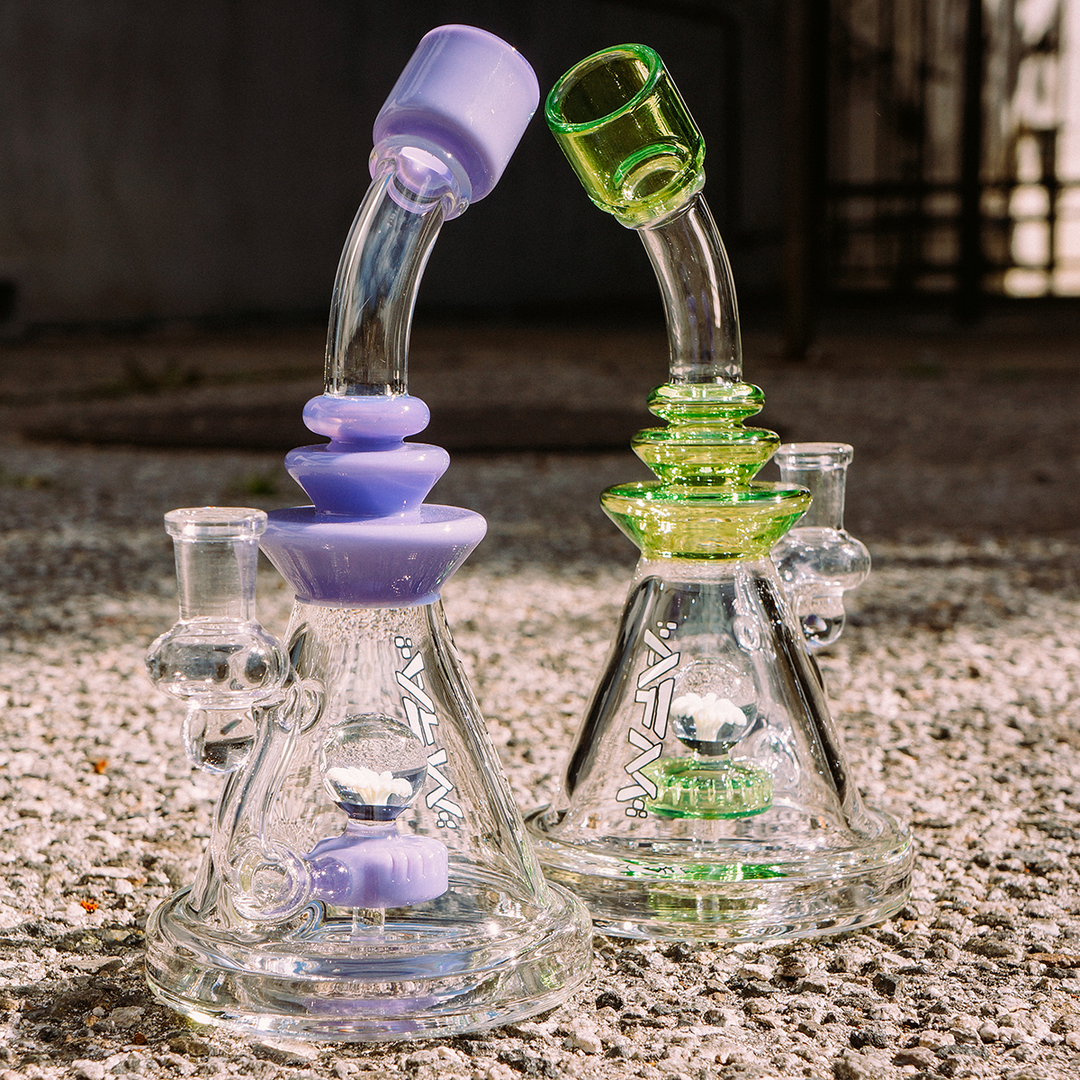 9" AFM Opal Stone Color Glass Dab Rig | AFM Smoke