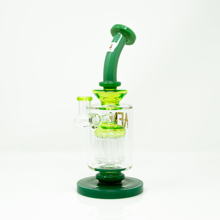 9" AFM Flex Double Color Arm Glass Dab Rig | AFM Smoke