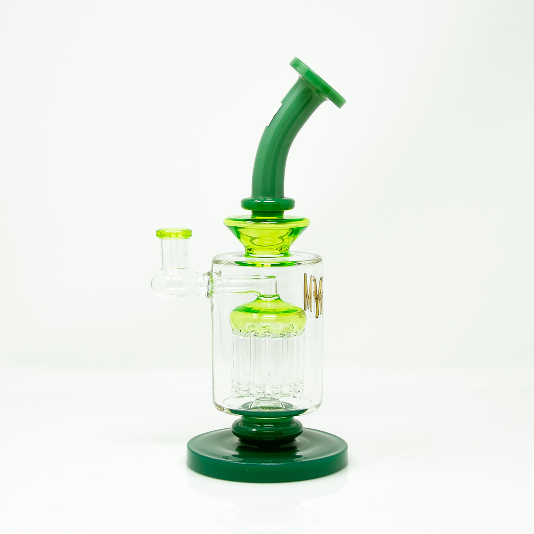 9" AFM Flex Double Color Arm Glass Dab Rig | AFM Smoke