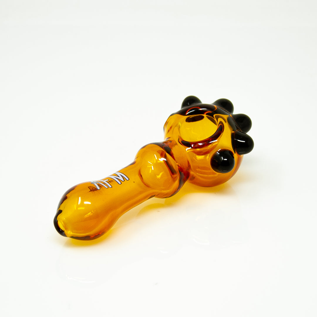 4" AFM Spikey Colored Borosilicate Glass Hand Pipe | AFM Smoke