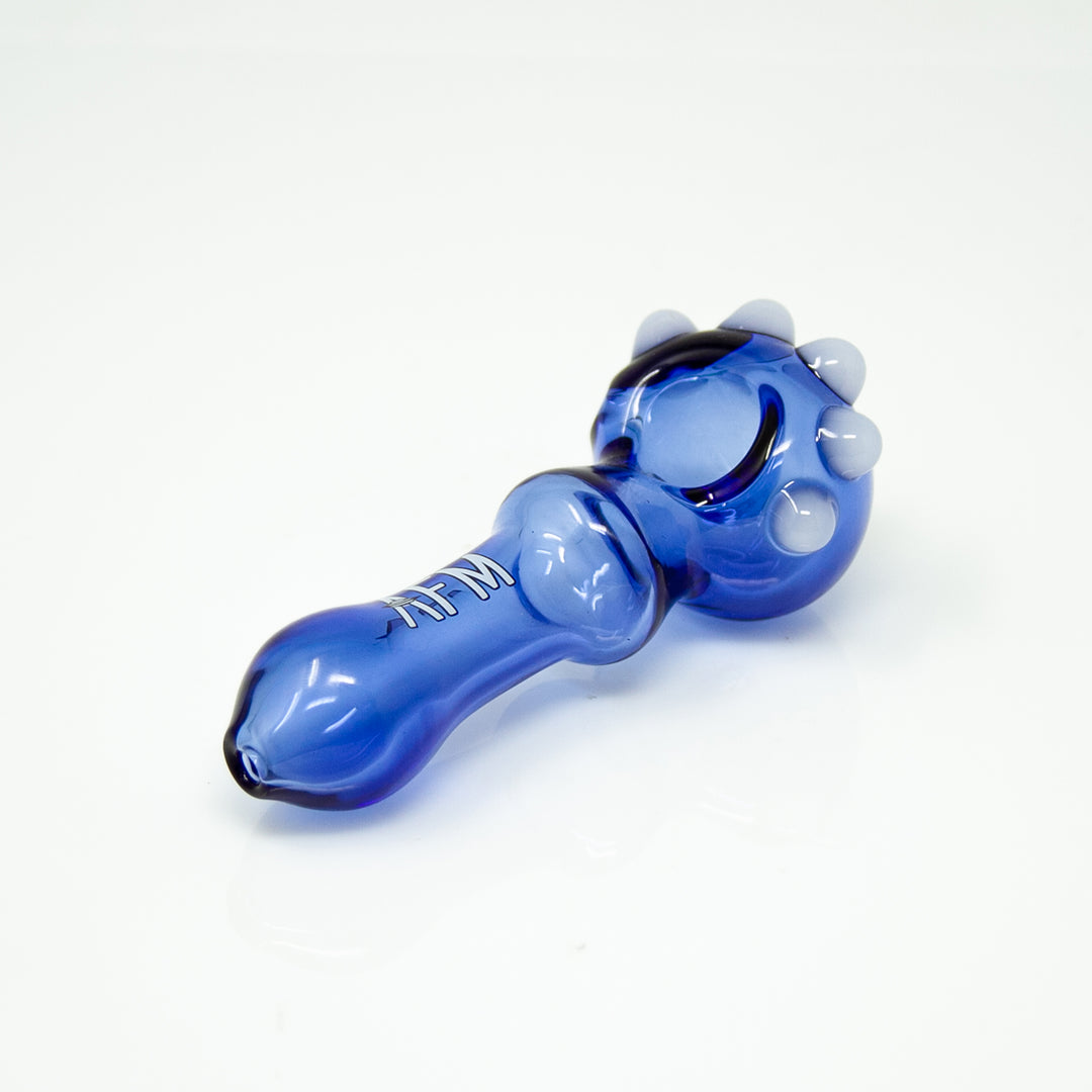 4" AFM Spikey Colored Borosilicate Glass Hand Pipe | AFM Smoke