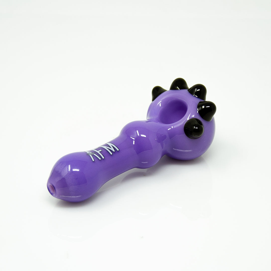 4" AFM Spikey Colored Borosilicate Glass Hand Pipe | AFM Smoke
