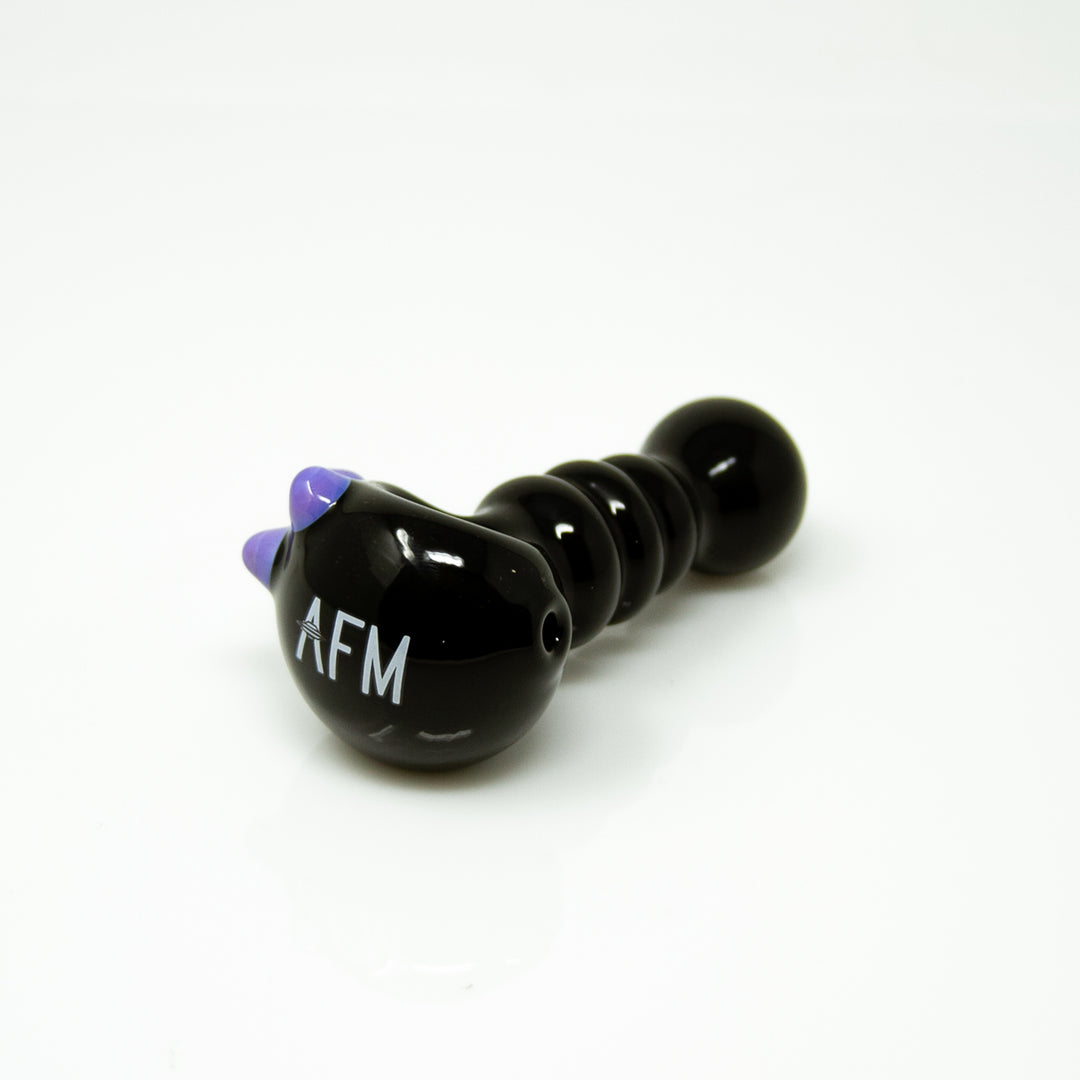 4" AFM Three Point Colored Borosilicate Glass Hand Pipe | AFM Smoke