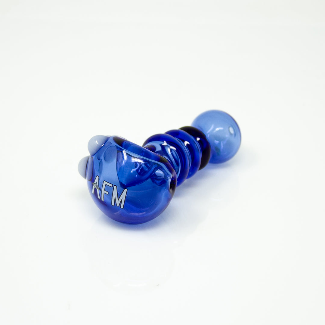 4" AFM Three Point Colored Borosilicate Glass Hand Pipe | AFM Smoke