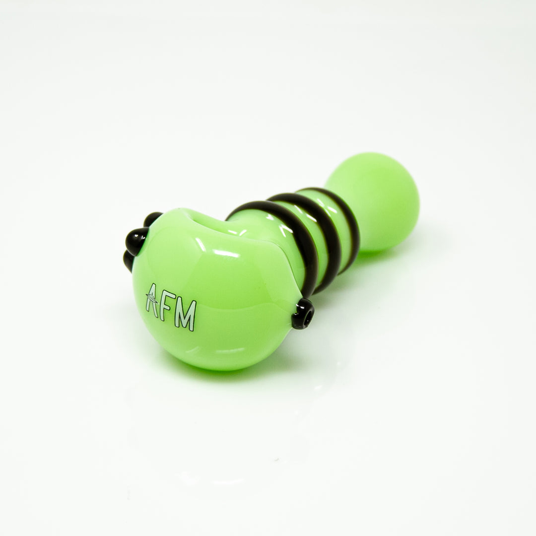 4.5" AFM Tiger Stripe Colored Borosilicate Glass Hand Pipe | AFM Smoke