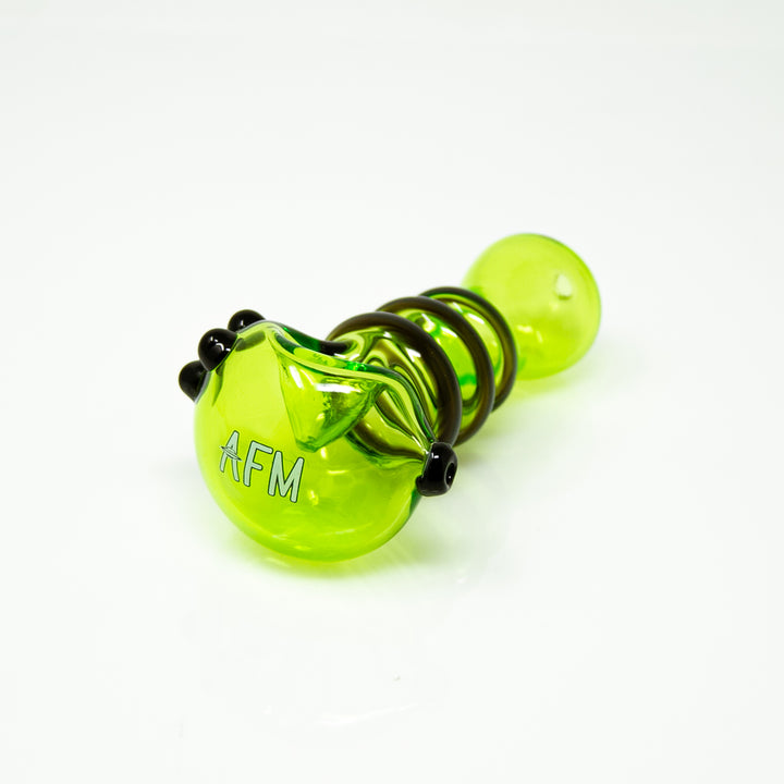 4.5" AFM Tiger Stripe Colored Borosilicate Glass Hand Pipe | AFM Smoke