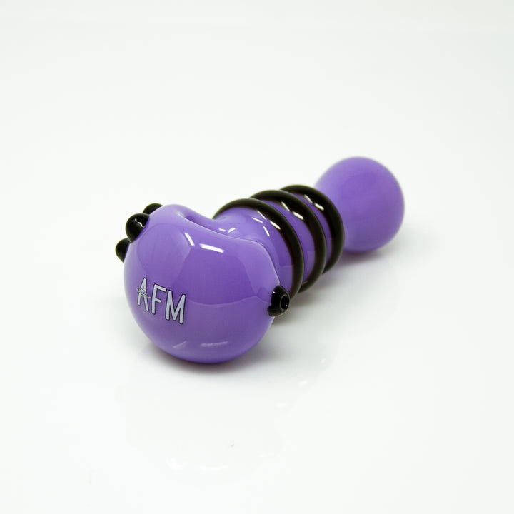 4.5" AFM Tiger Stripe Colored Borosilicate Glass Hand Pipe | AFM Smoke