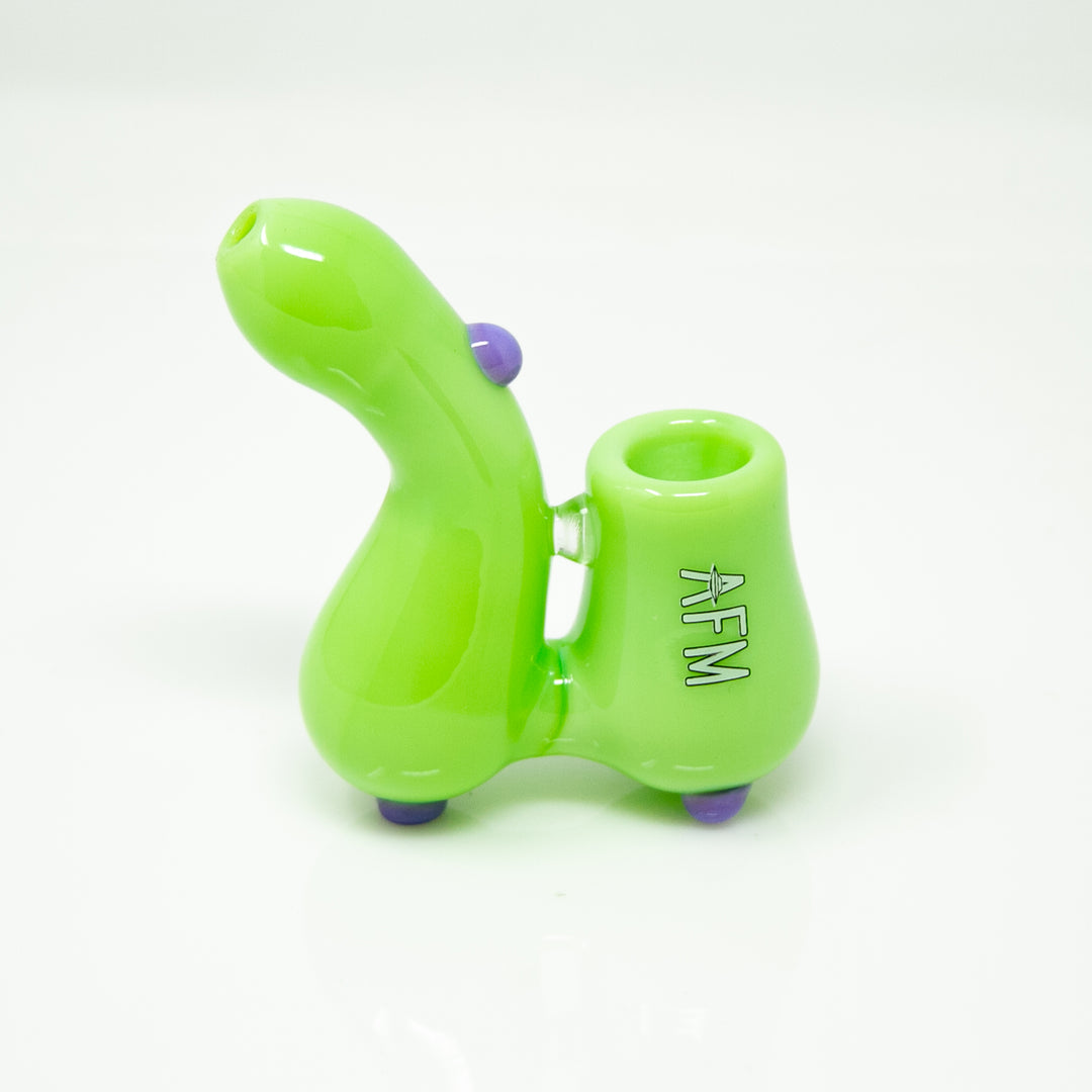 3.5" AFM Groovy Glass Sherlock Hand Pipe | AFM Smoke