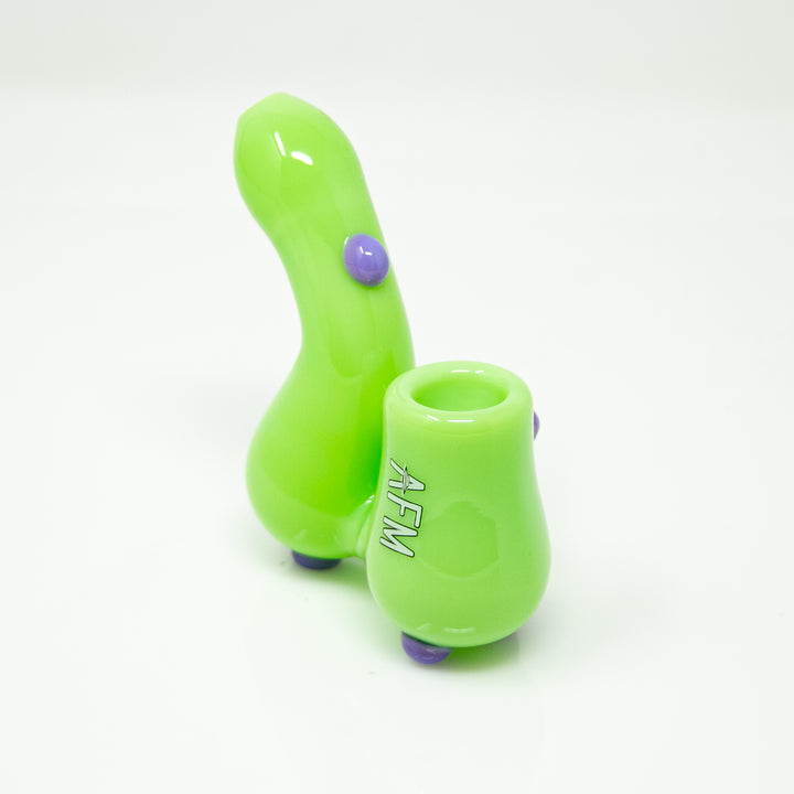 3.5" AFM Groovy Glass Sherlock Hand Pipe | AFM Smoke