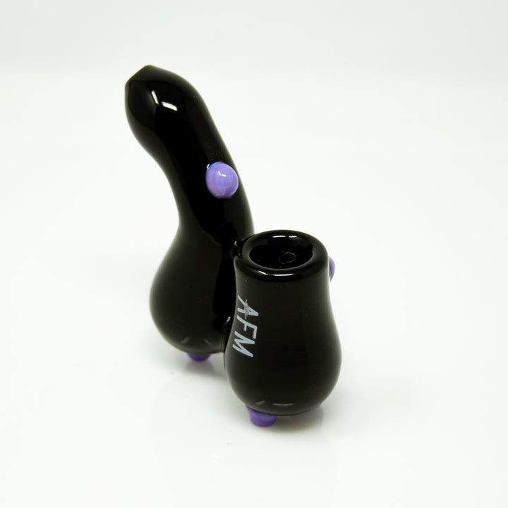3.5" AFM Groovy Glass Sherlock Hand Pipe | AFM Smoke